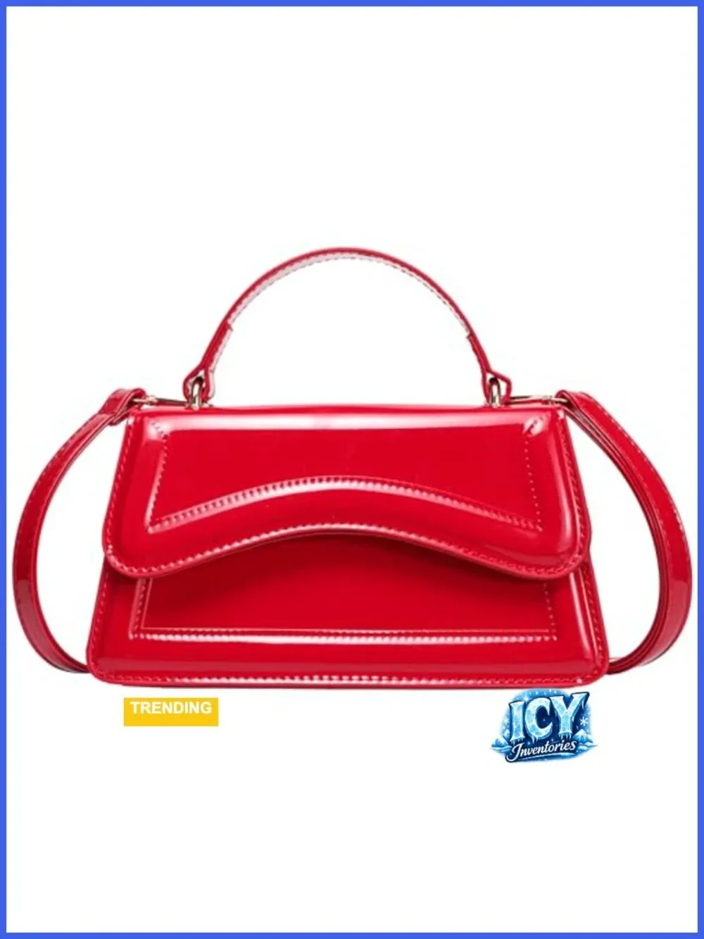 Women's Small Top Handle Satchel Shoulder Bag PU Crossbody Purse